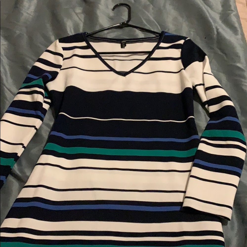 Striped fitted dress